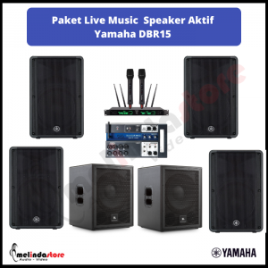 Paket Live Music Speaker Aktif Yamaha DRB15